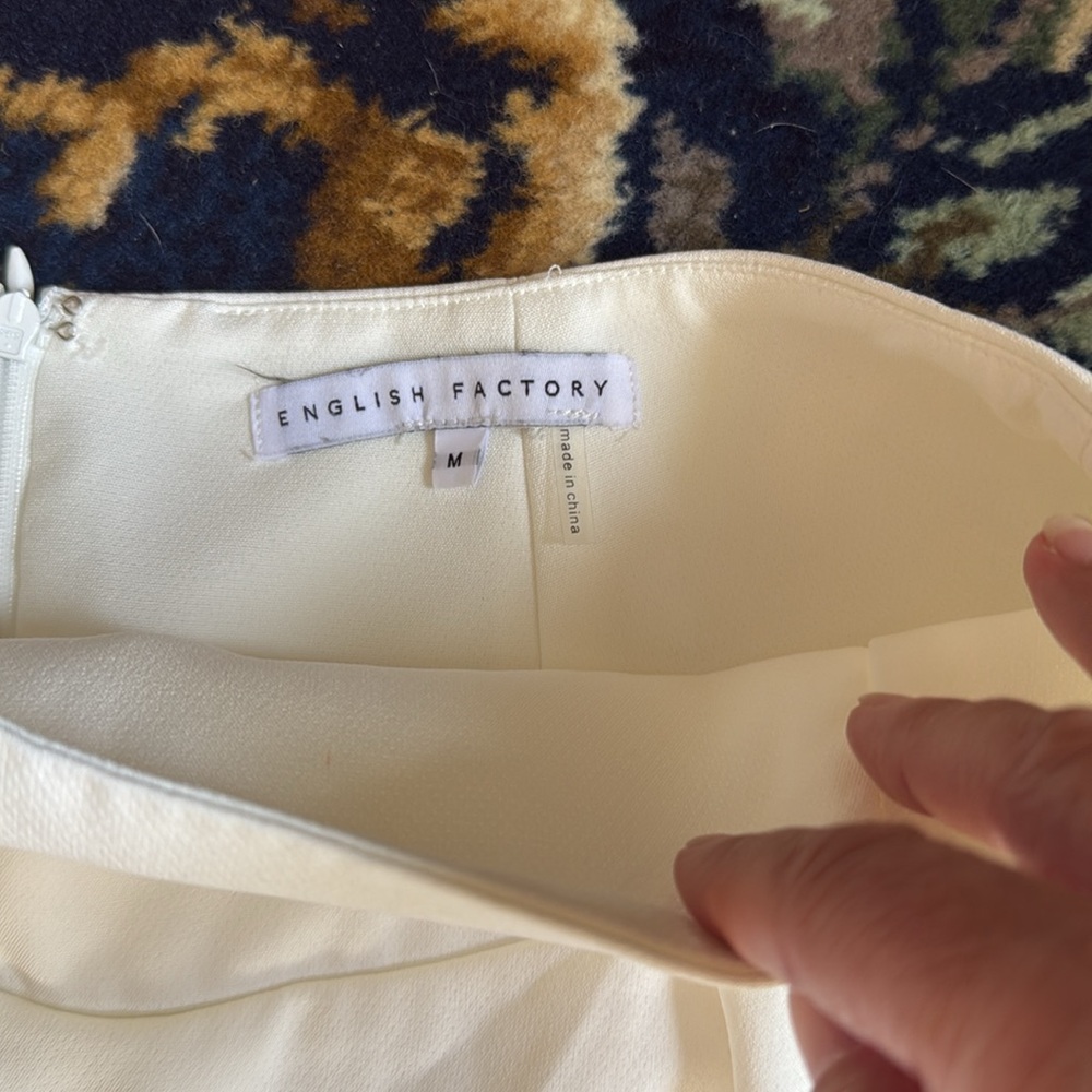 English Factory White Ruffle Shorts - Picture 4 of 6